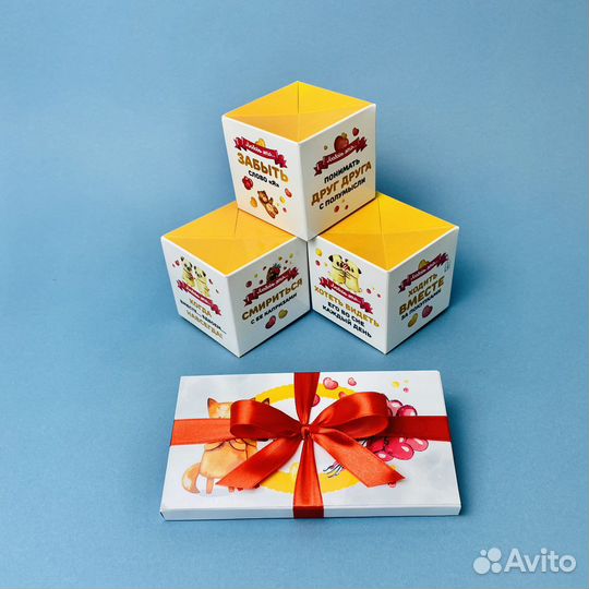 Бум-Открытка с фотокубиками Wowday