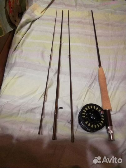 Удочка нахлыстовая kola Salmon чехол, катушка