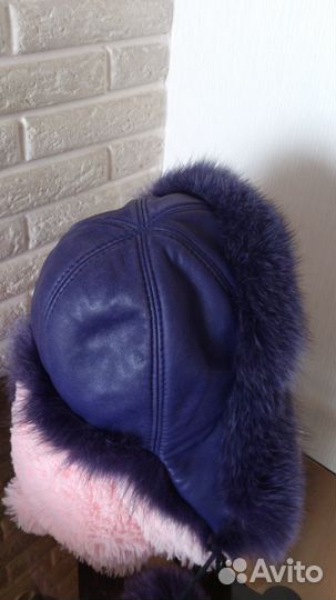 Шапка детская зимняя меховая песец