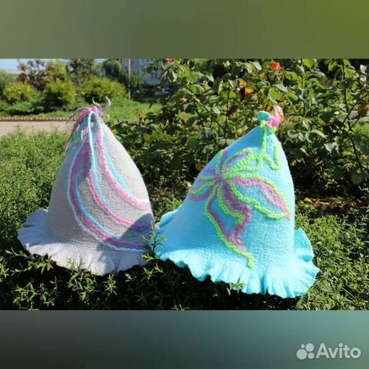 Шапки для бани и сауны. Ручная работа