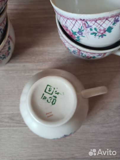 Чайные чашки СССР лфз