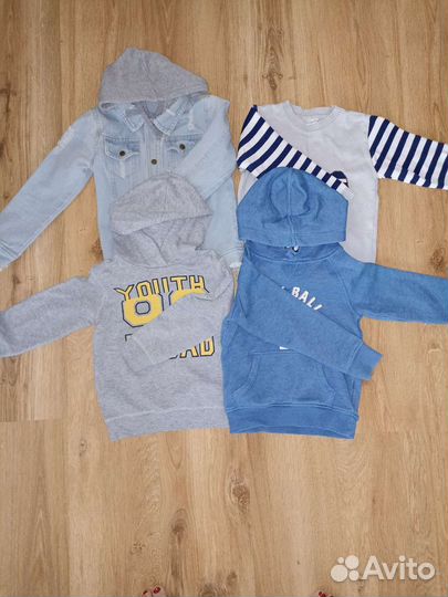 Пакет для мальчика, джинсовка, худи 116-122
