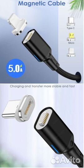 Магнитный кабель type c