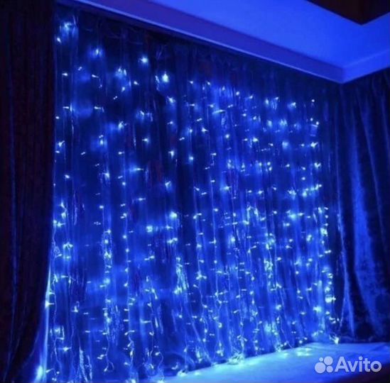 Гирлянда занавес. Гирлянда штора