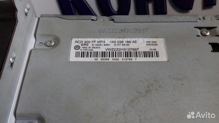 Магнитола Volkswagen Polo седан cfna 2012