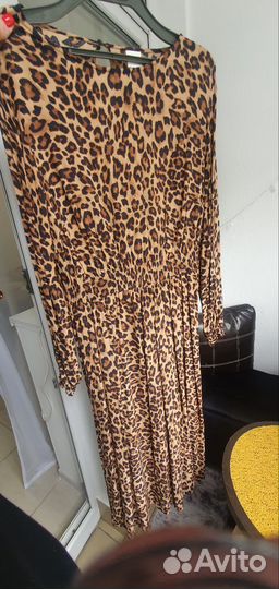 Платье леопардовое 48 50 размер