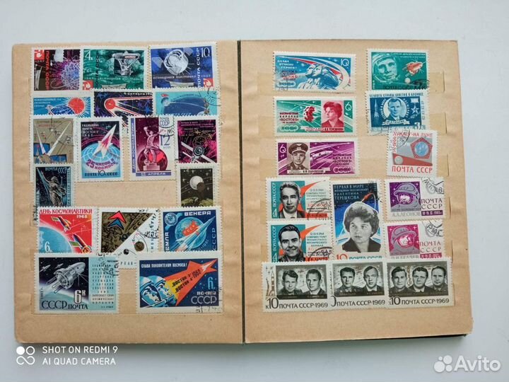 Марки почтовые коллекция 60-80 гг