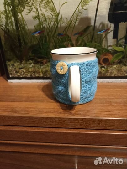 Вязаный чехол для кружки