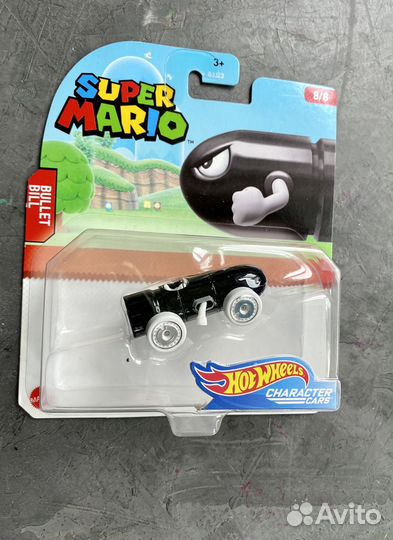 Машинка Hot wheels Super Mario Пуля Билл