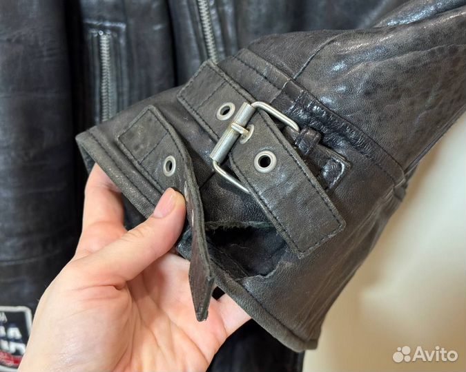 Кожаная куртка косуха ASOS