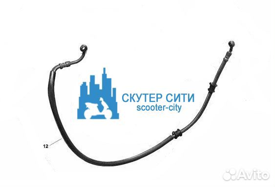 Шланг тормозной универсальный армированный (с фити