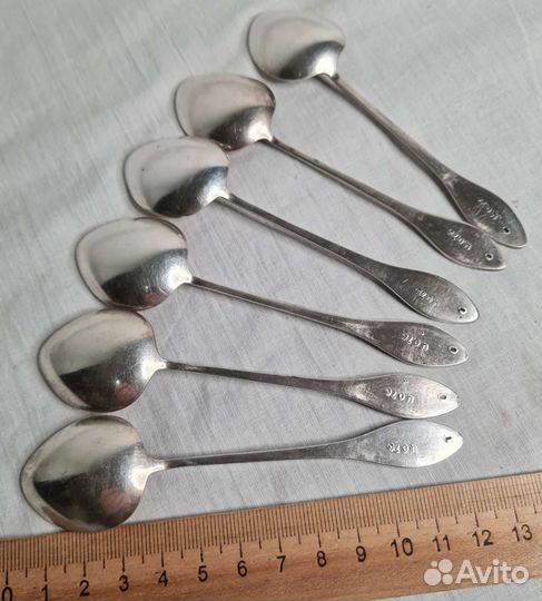 Ложки Кофейные Набор Мельхиор мнц Таллин СССР