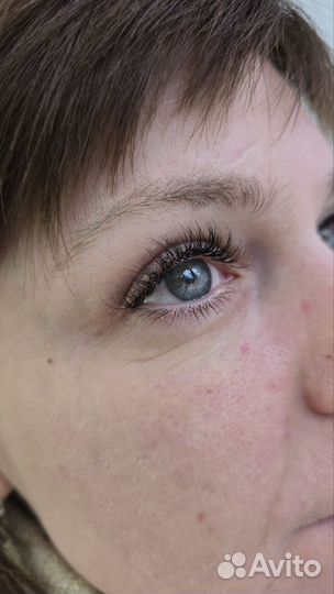 Наращивание ресниц объем, мокрый эффект, классика