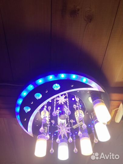 Люстра потолочная светодиодная с пультом