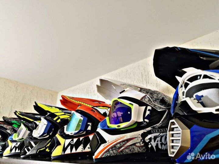 Мотошлем кроссовый новый