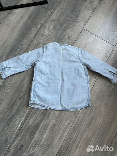 Джинсовая рубашка HM детская 92