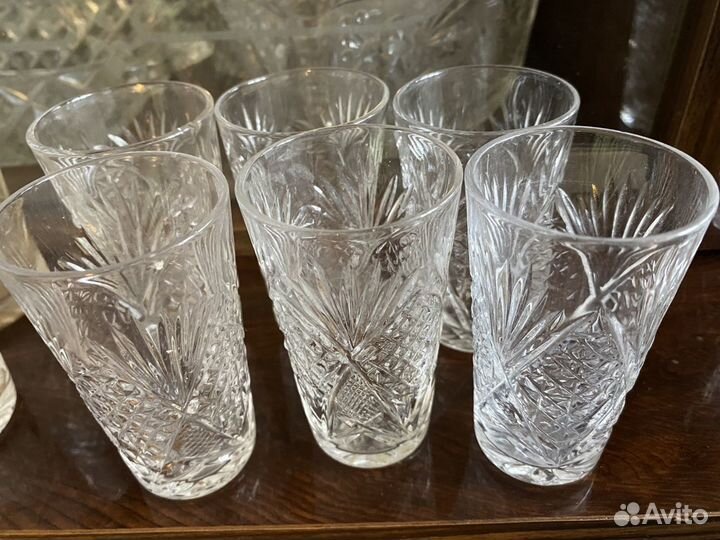 Стопки, рюмки, стаканы коробкой все