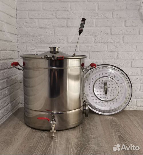 Перегонный куб на 35 литров с фальш дном