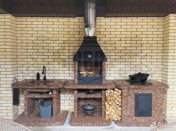 Комплекс барбекю,печи под казан,мангал