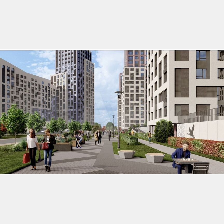 2-к. квартира, 51,1 м², 8/14 эт.