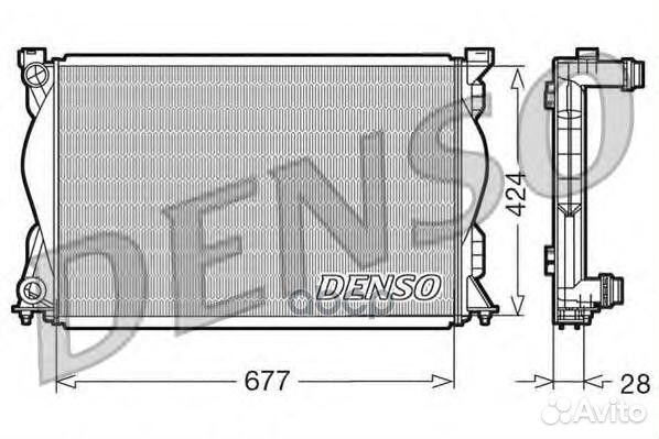 Радиатор 677x424 audi A6 2.0-3.2 04-11 DRM020