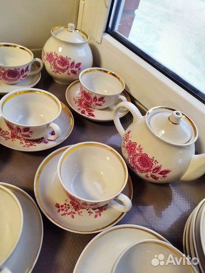 Чайный сервиз дулево Георгин