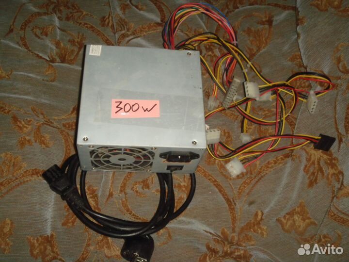Блок питания с шнурами для компьютера 300, 350 w