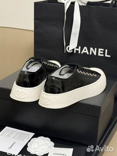 Женские кеды chanel черные