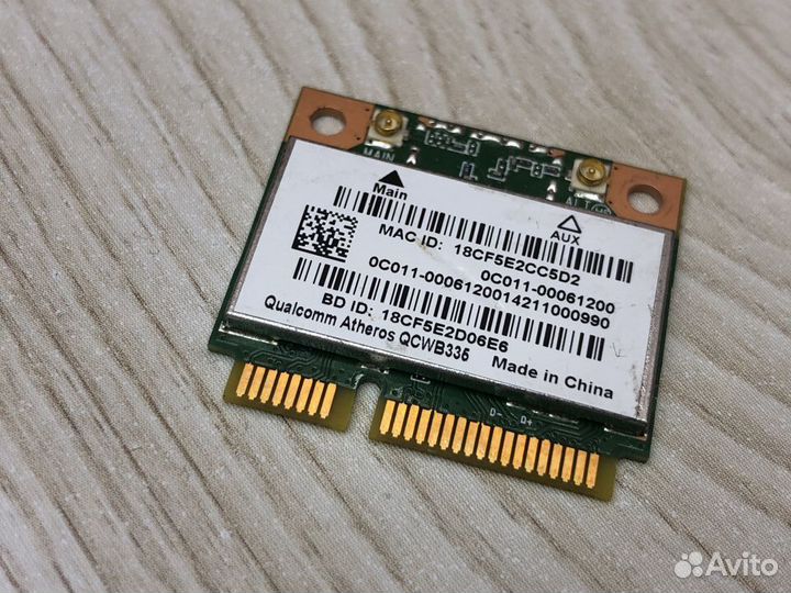 Wi-Fi+Bluetooth модуль Qualcomm Atheros qcwb335