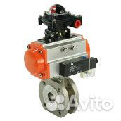 Кран шаровой DN.ru кшмфп 316.200 Ду50 Ру16, полнопроходной межфланцевый, нержавеющая сталь SS316, уп