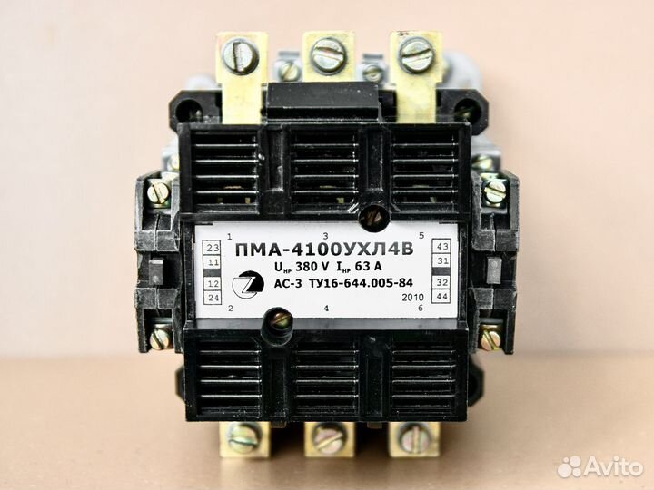 Пускатель магнитный новый 380В пма-4100 63А