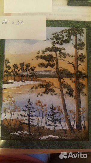 Панно из камня