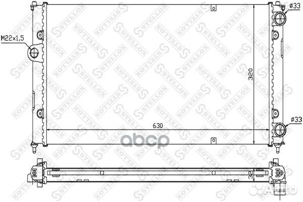 1025245SX радиатор системы охлаждения Seat Ibi