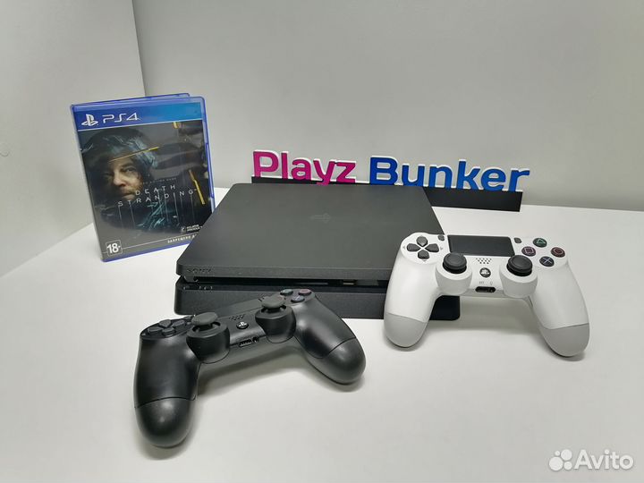 PS4 Slim +2джоя, игры