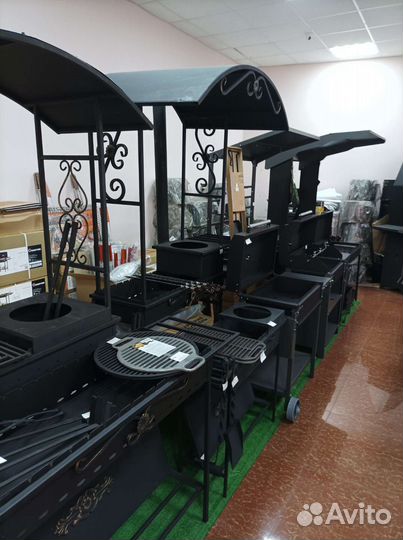 Мангал с печкой под казан