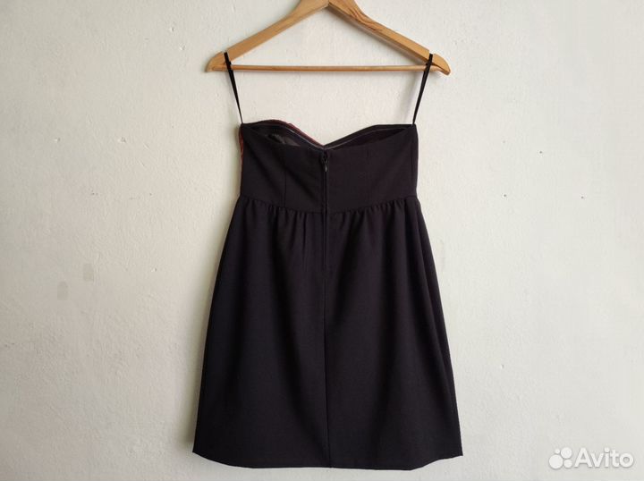 Вечернее платье 42 44 черное бандо