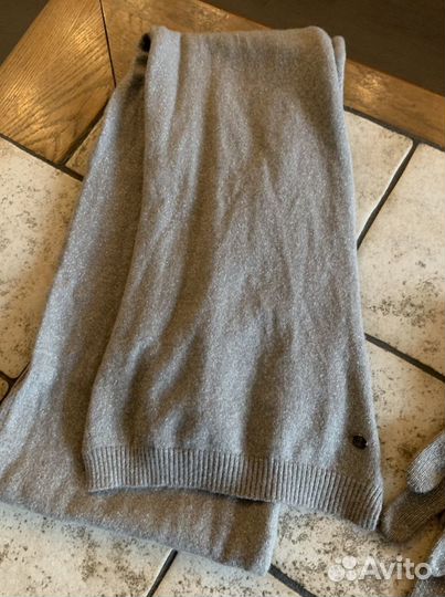 Комплект шапка перчатки шарф кашемир