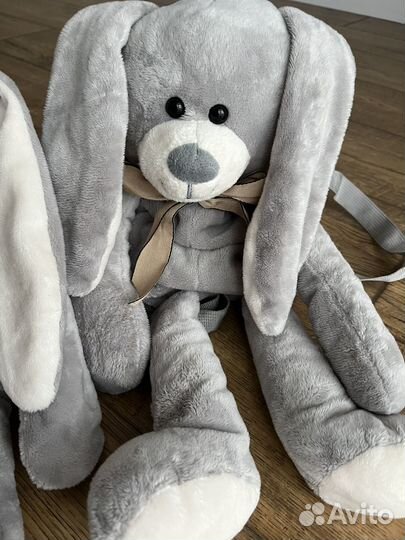 Мягкая игрушка-рюкзак для двойни