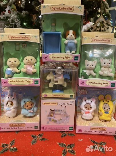 Sylvanian Families 5594, 5597, собачки