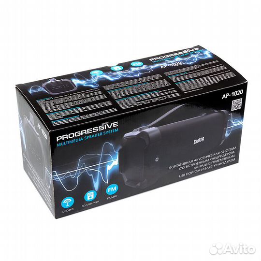 Колонка-труба 18W RMS, Bluetooth Dialog Progressi