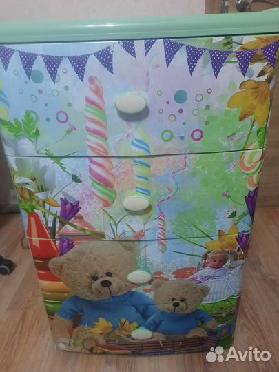 Пластиковый комод детский