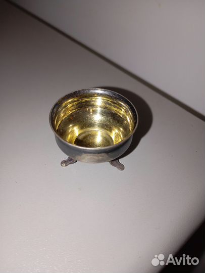 Старинная солонка серебро винтаж