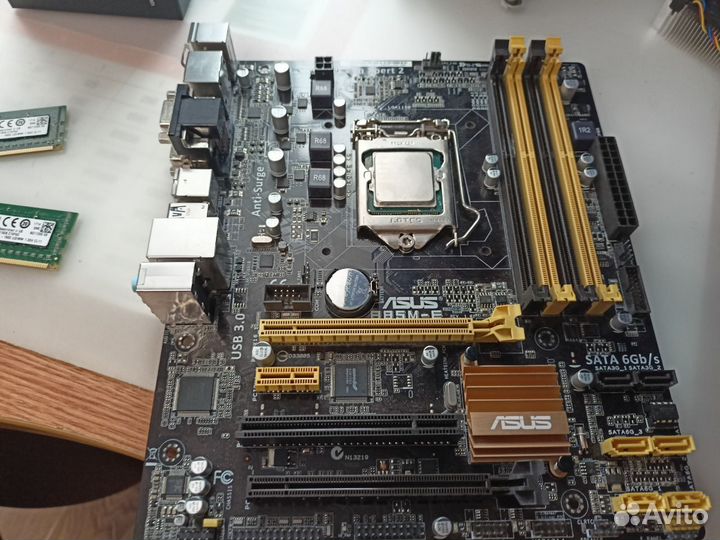Полурабочий Комплект i3 4170+asus b85m-e