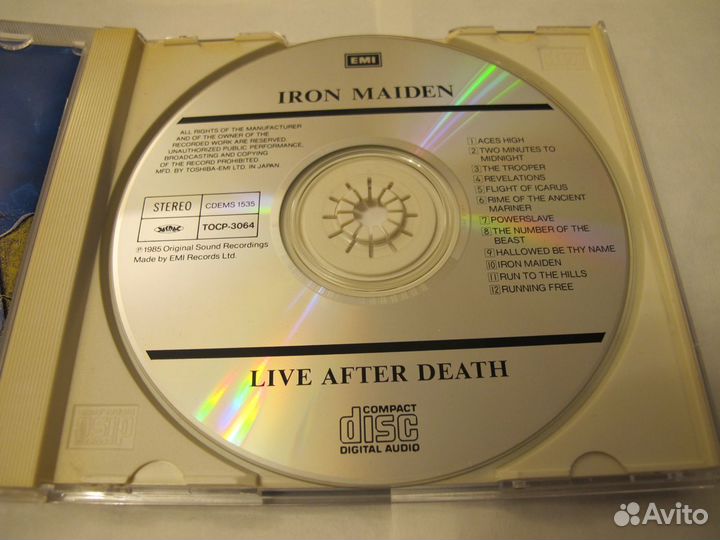 CD Iron Maiden Live After Death Japan OBI фирма