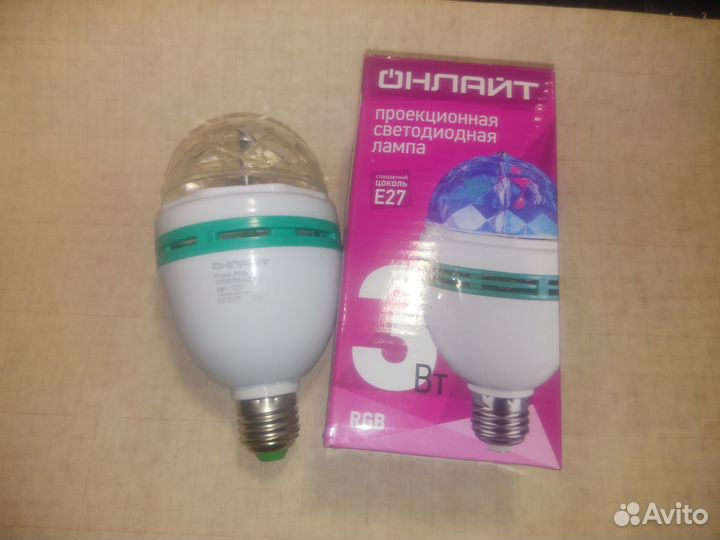 Диско лампа 3Вт