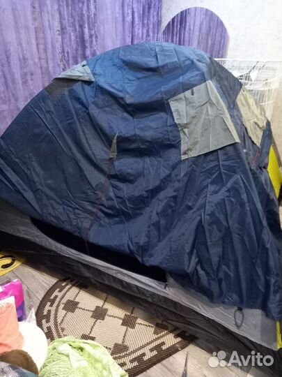 Палатка туристическая 4 местная с тамбуром бу