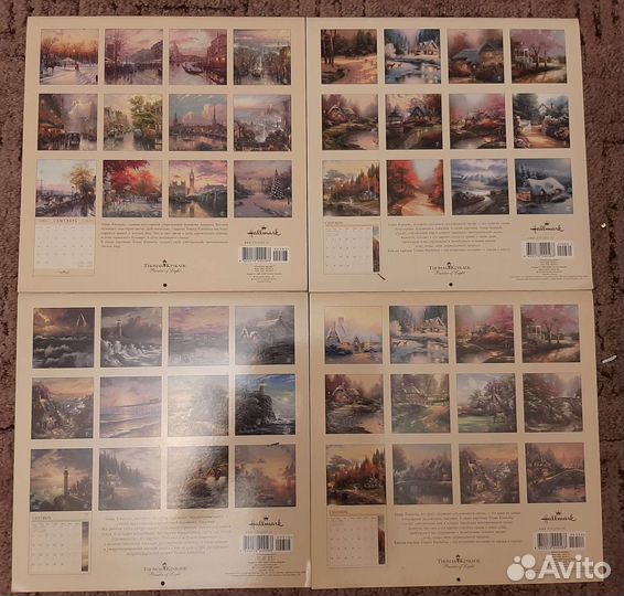 Календари с пейзажами (Thomas Kinkade и др.)