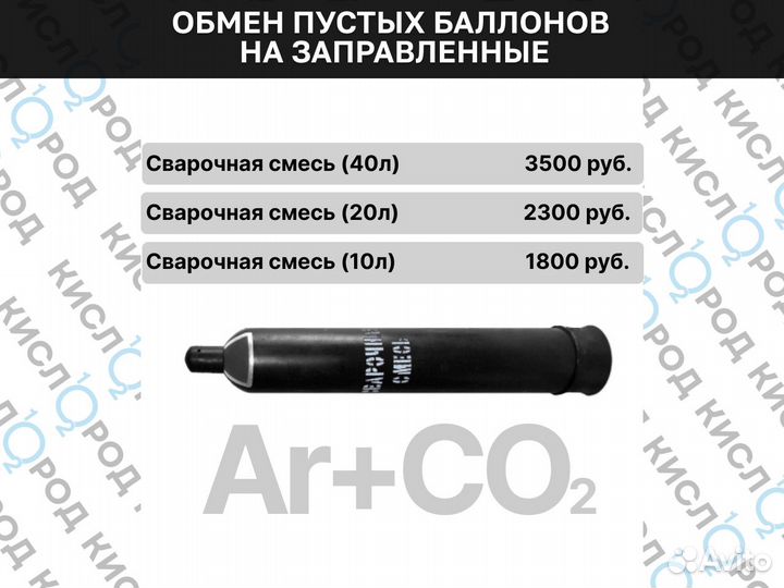 Обмен сварочная смесь / Заправка