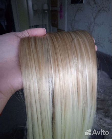 Накладной хвост блонд