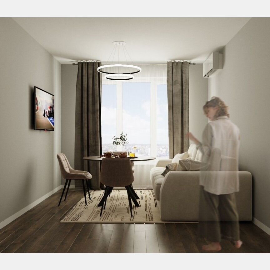 Квартира-студия, 34,2 м², 1/8 эт.